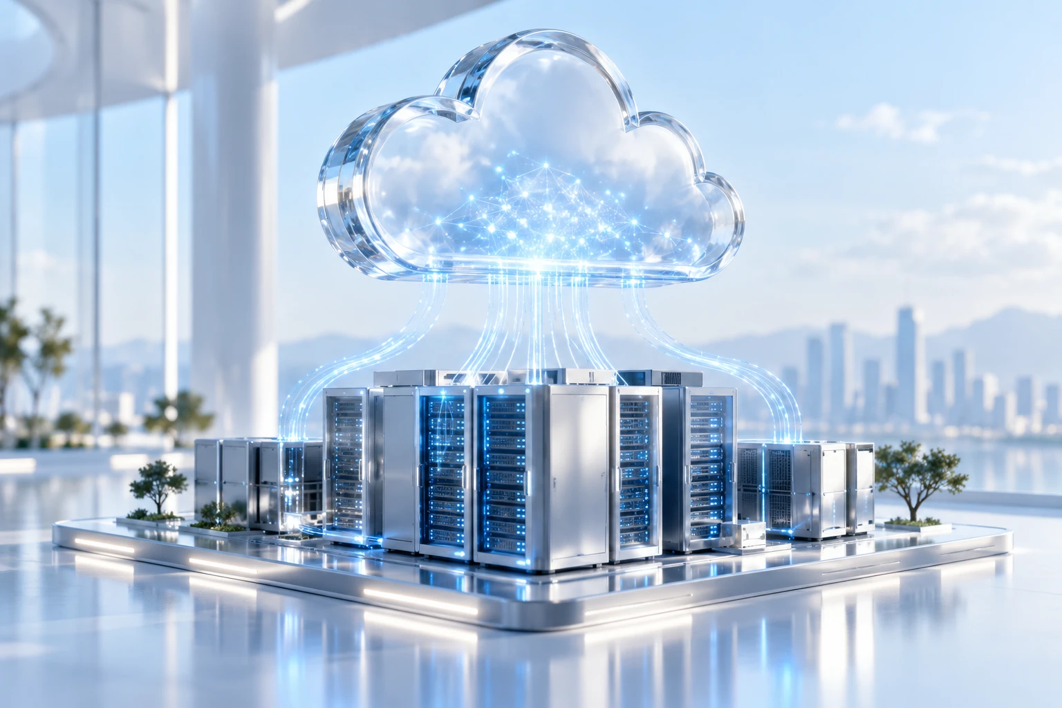 AI-generated connected cloud infrastructure